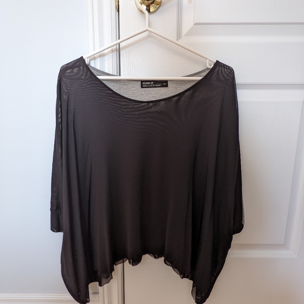 Black sheer top
